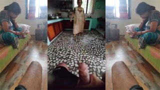 House Owner Son Masturbating – Infront Of Maid Aunty Latest Sex
