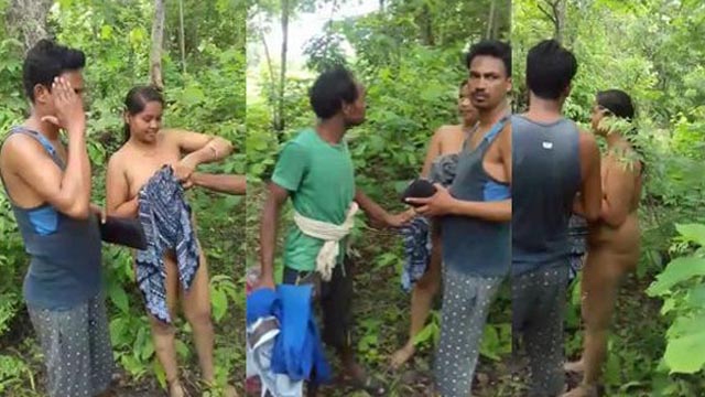 Telugu Wife Fucking in Jungle – Caught By Local Guys