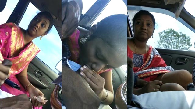 Tamil Young Wife Blowjob – Fucking inside Car New